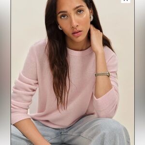 REFORMATION Soft Pink Cashmere Sweater